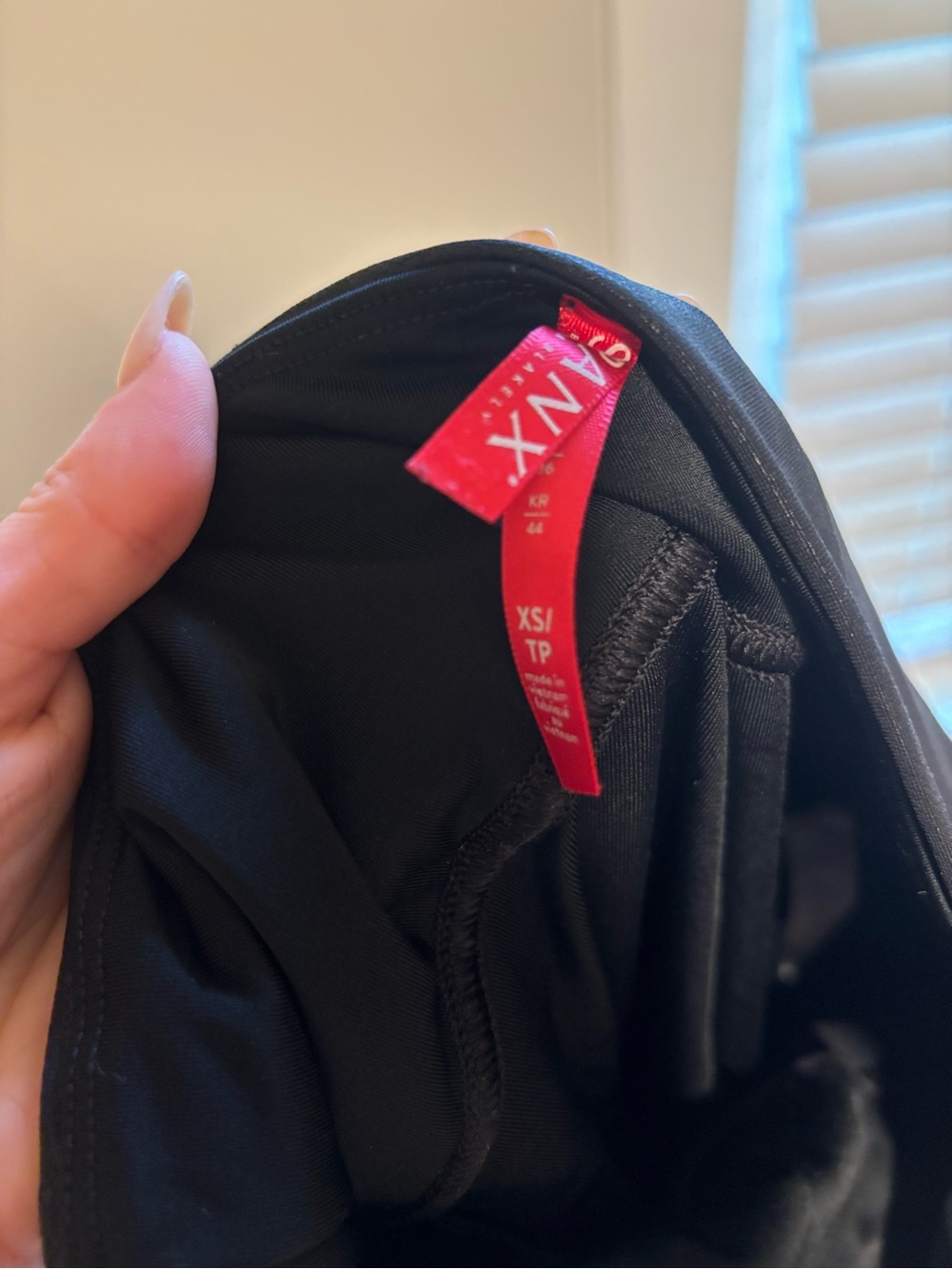 SPANX Black Leggings with Red Tag